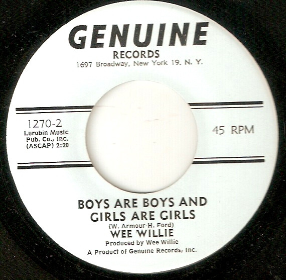 Wee Willie - Dedicated To Mom & Dad | Genuine Records (1270) - 2
