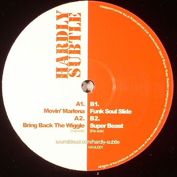 Hardly Subtle - Movin Marlena | Hardly Subtle (HASU 001) - 2