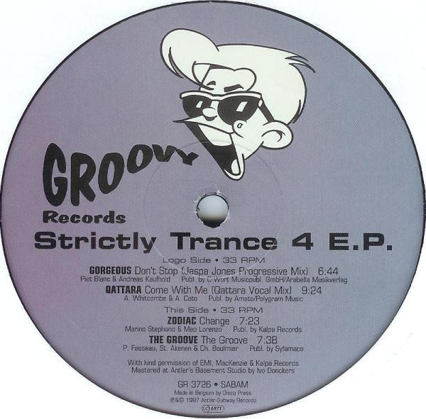 Various - Strictly Trance 4 E.P. | Groovy Records (GR 3726)
