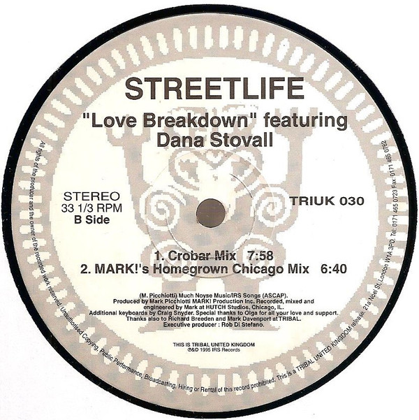 Streetlife - Love Breakdown | TRIBAL United Kingdom (TRIUK 030) - 4