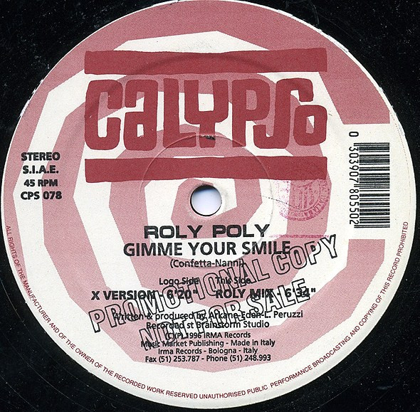 Roly Poly - Gimme Your Smile | Calypso Records (CPS 078)