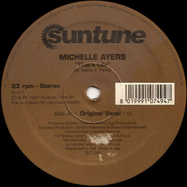 Michelle Ayers - That's Life | Suntune (SUT 049)