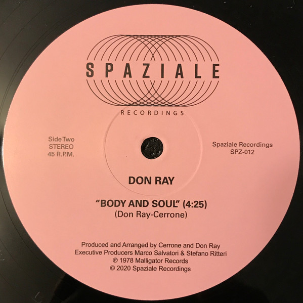 Don Ray - Body And Soul | Spaziale Recordings (SPZ-012) - 3 Don Ray - Body And Soul | Spaziale Recordings (SPZ-012) - 3