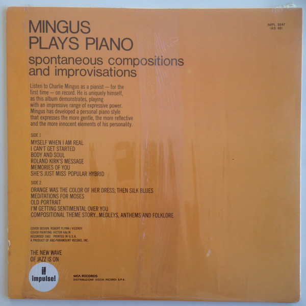 Charles Mingus - Mingus Plays Piano | Impulse! (AS-60) - 2