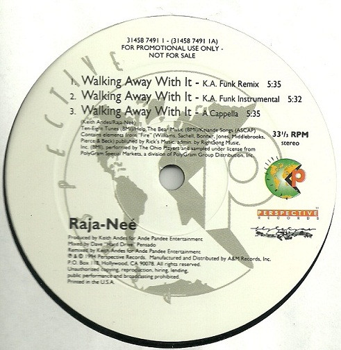 Raja-Neé - Walking Away With It | Perspective Records (31458 7491 1)