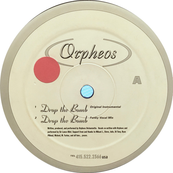 Orpheos De Journette - Drop The Bomb (12") [Vinyl] | Mephisto Records (MR-202) - main