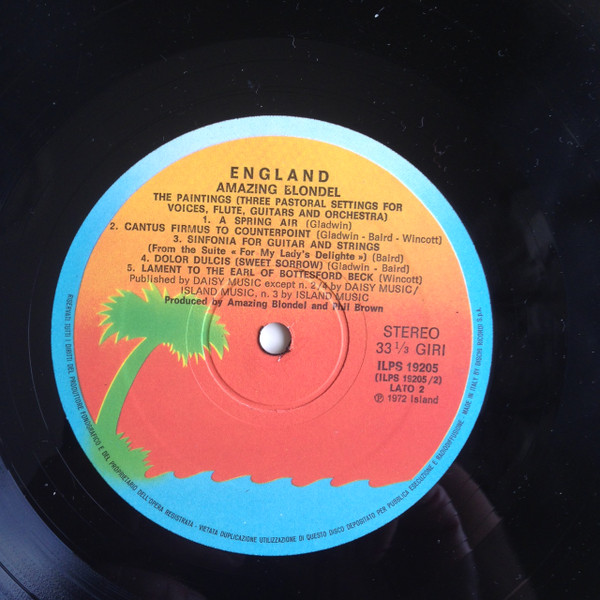 Amazing Blondel - England | Island Records (ILPS 19205) - 2 Amazing Blondel - England | Island Records (ILPS 19205) - 2