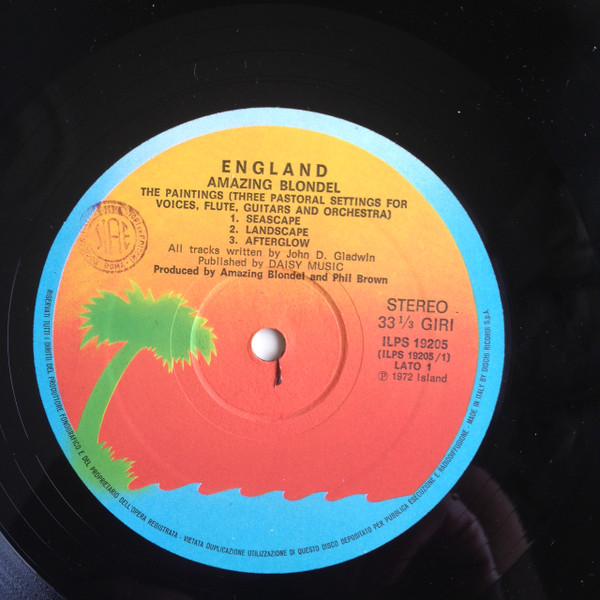 Amazing Blondel - England | Island Records (ILPS 19205) - main Amazing Blondel - England | Island Records (ILPS 19205) - main