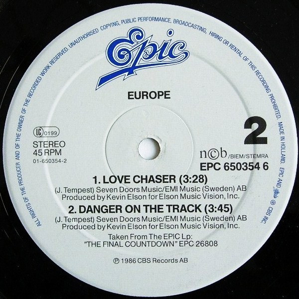Europe - Carrie | Epic (EPC 650354 6) - 4