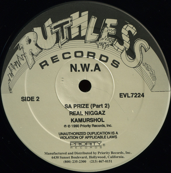 N.W.A. - 100 Miles And Runnin' | Ruthless Records (EVL7224) - 4