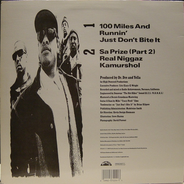 N.W.A. - 100 Miles And Runnin' | Ruthless Records (EVL7224) - 2
