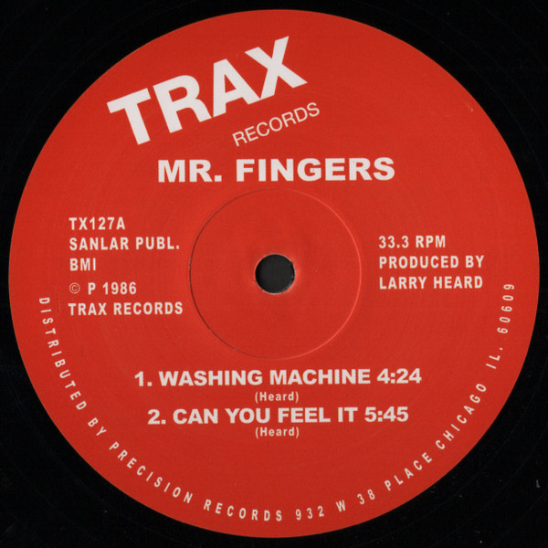 Mr. Fingers - Washing Machine / Can You Feel It | Trax Records (TX127) - main Mr. Fingers - Washing Machine / Can You Feel It | Trax Records (TX127) - main