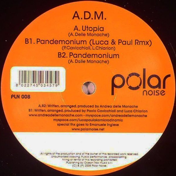 Andrea Delle Monache - Utopia | Polar Noise (PLN 008)