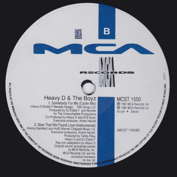 Heavy D. & The Boyz - Now That We Found Love | MCA Records (MCST 1550) - 4 Heavy D. & The Boyz - Now That We Found Love | MCA Records (MCST 1550) - 4