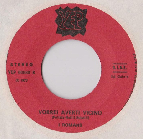 I Romans Coniglietto Yep Record YEP 00680 