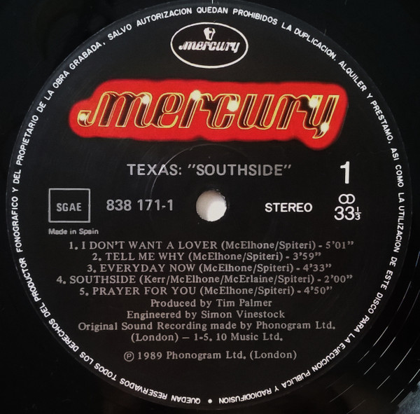 Texas - Southside | Mercury (838 171-1)
