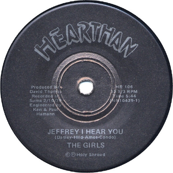 The Girls - Jeffrey I Hear You / The Elephant Man | Hearthan (HR 106) - 3