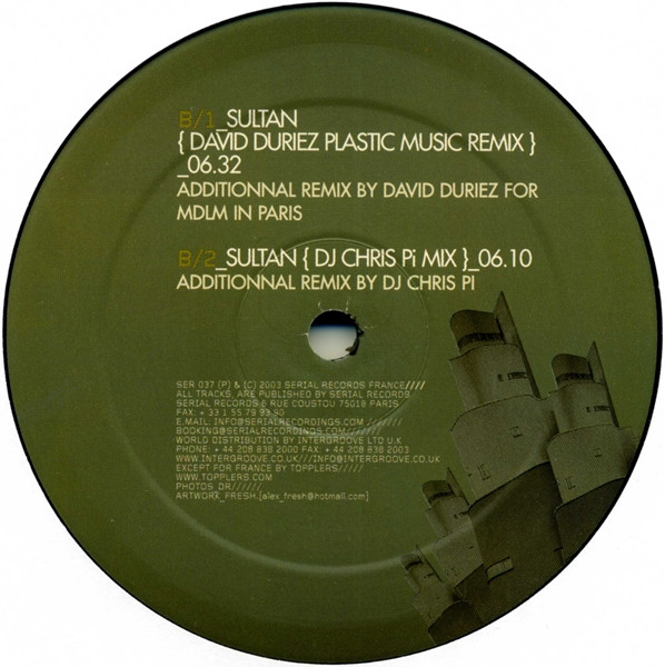 Tom Pooks - Sultan | Serial Records (SER037) - 3