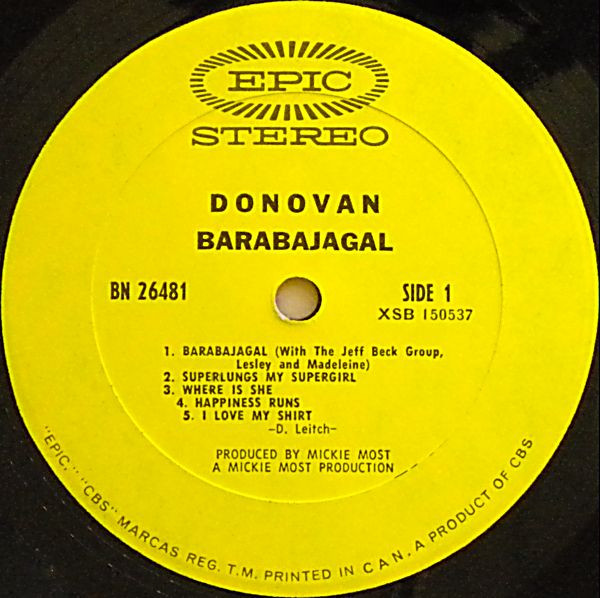 Donovan - Barabajagal | Epic (BN 26481) - 3