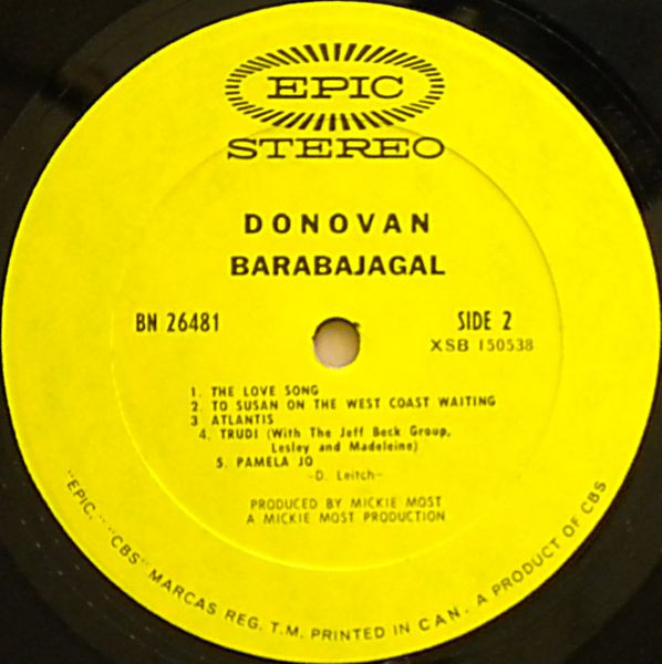 Donovan - Barabajagal | Epic (BN 26481) - 4