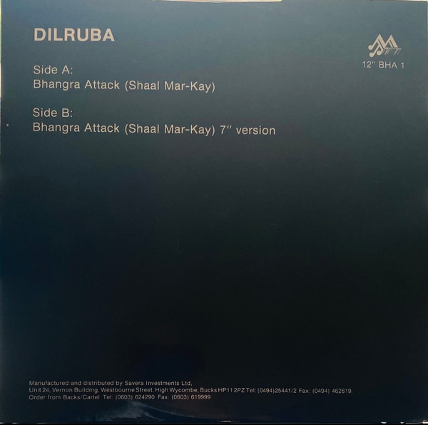 Dilruba - Bhangra Attack (Shaal Mar-Kay) | Multitone Records Ltd. (BHA 1) - 2 Dilruba - Bhangra Attack (Shaal Mar-Kay) | Multitone Records Ltd. (BHA 1) - 2