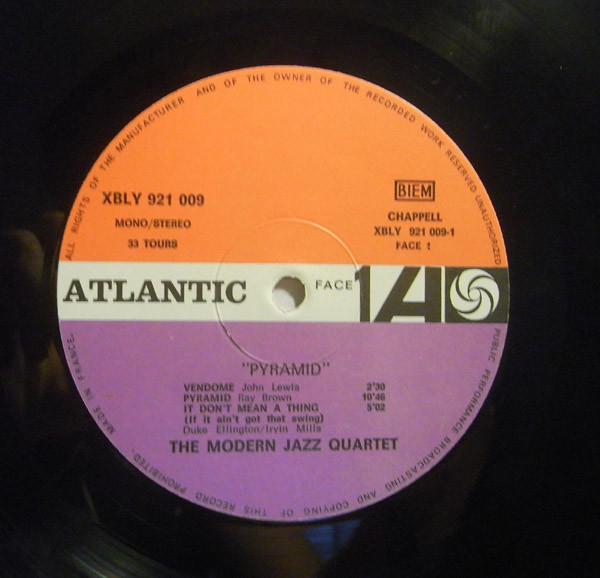 The Modern Jazz Quartet - Pyramid | Atlantic (921 009) - 3