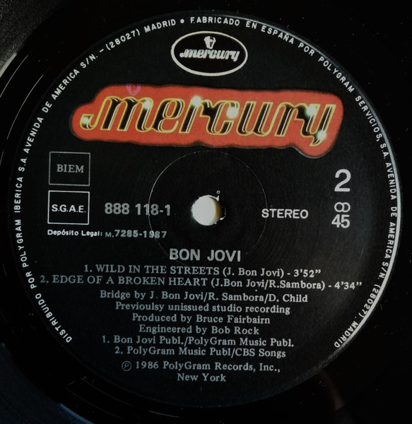Bon Jovi - Livin' On A Prayer | Mercury (888 118-1) - 4