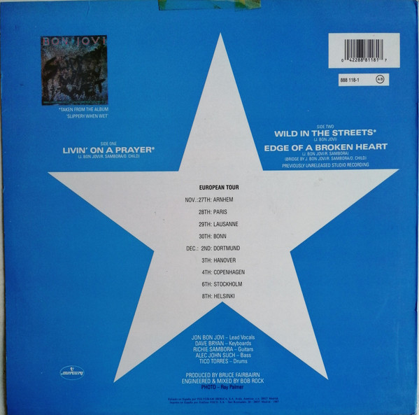 Bon Jovi - Livin' On A Prayer | Mercury (888 118-1) - 2