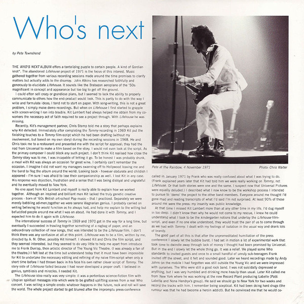 The Who - Who's Next | Polydor (076 176-1) - 2 The Who - Who's Next | Polydor (076 176-1) - 2