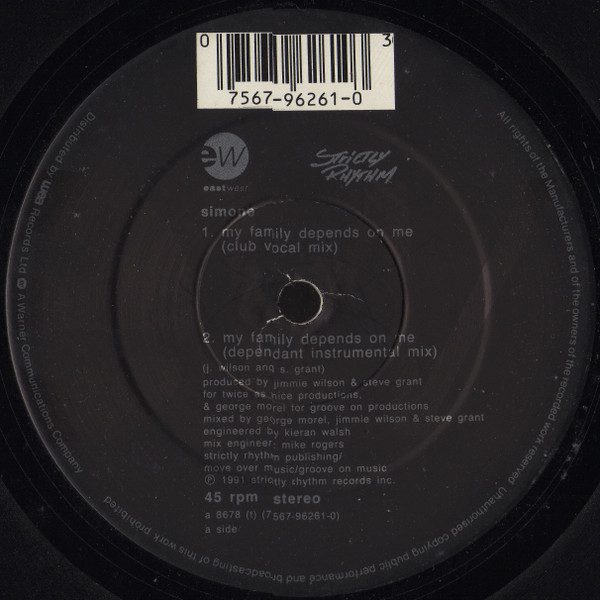 Simone - My Family Depends On Me | EastWest (A 8678 T) - 2