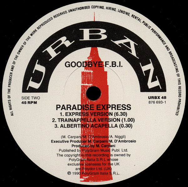 Good Bye FBI - Paradise Express | Urban (URBX 48) - 4 Good Bye FBI - Paradise Express | Urban (URBX 48) - 4