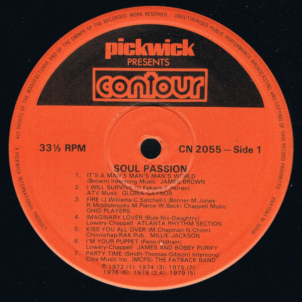 Various - Soul Passion | Contour (CN 2055) - 3