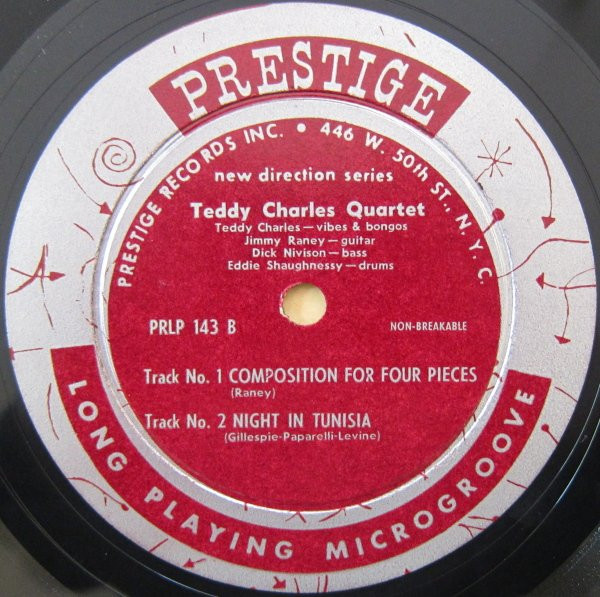 Teddy Charles Quartet - New Directions | Prestige (PRLP 143) - 4