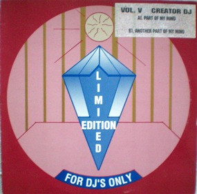 Creator DJ - Vol. V - Part Of My Mind | Limited Edition - For DJ's Only (PJPS 1005)