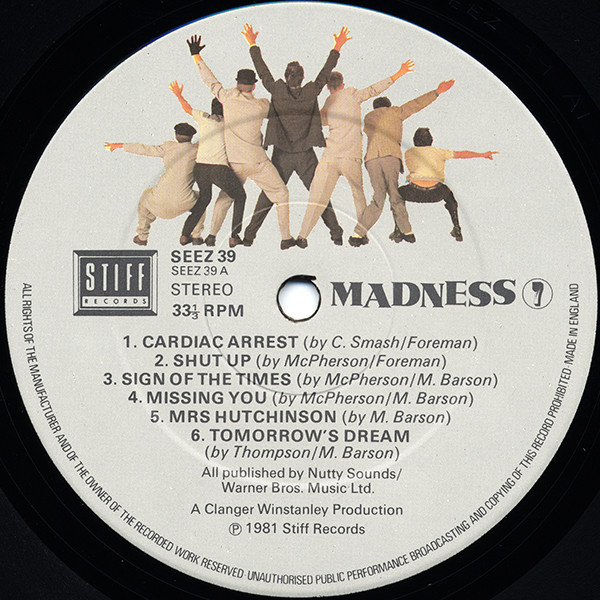 Madness - 7 | Stiff Records (SEEZ 39) - 3 Madness - 7 | Stiff Records (SEEZ 39) - 3