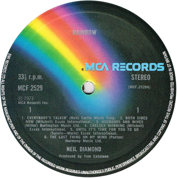 Neil Diamond - Rainbow | MCA Records (MCF 2529) - 3