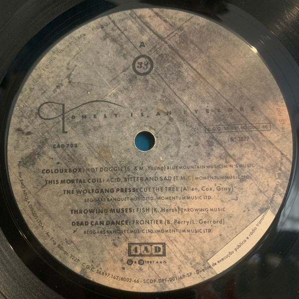 Various - Lonely Is An Eyesore | 4AD (CAD 703) - 4