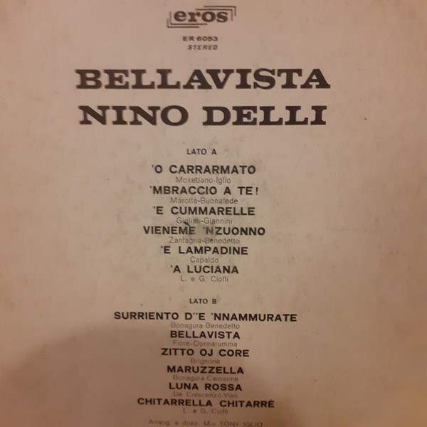 Nino Delli - Bellavista | Eros (ER 6053) - 2