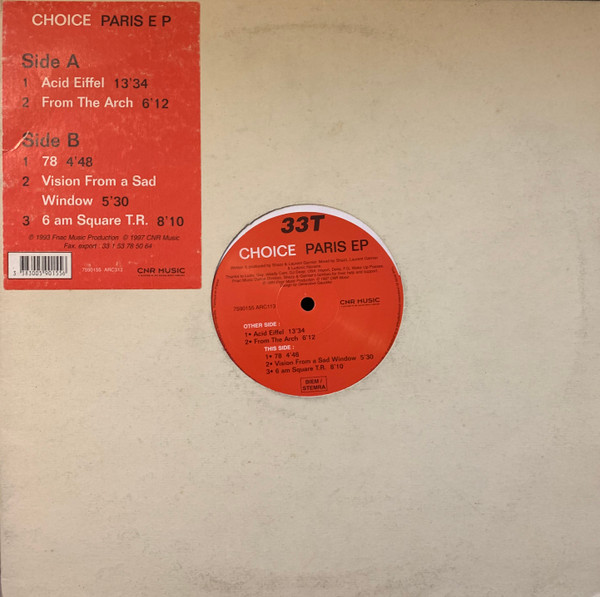 Choice - Paris EP | CNR Music (7590155)