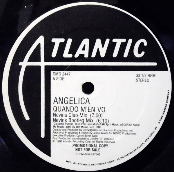 Angelica - Quando M'en Vo | Atlantic (DMD 2447) Angelica - Quando M'en Vo | Atlantic (DMD 2447)