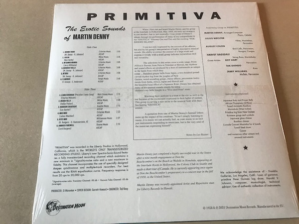 Martin Denny - Primitiva | Destination Moon (DMOO004) - 2