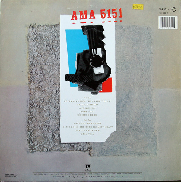 Immaculate Fools - Dumb Poet | A&M Records (395 151-1) - 2