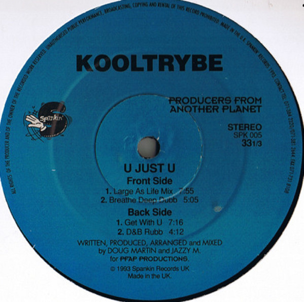 Kooltrybe - U Just U | Spankin (SPK005)