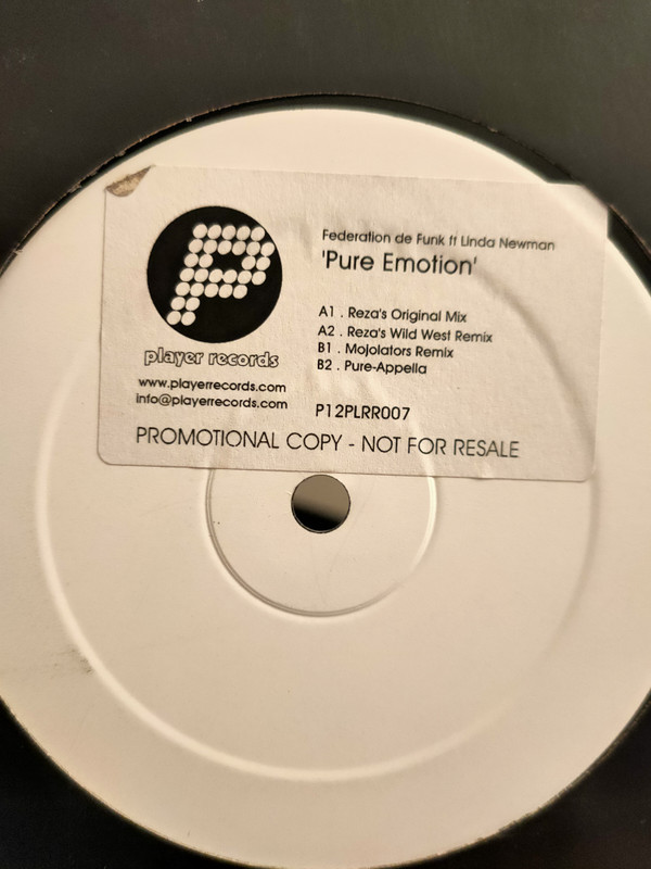 Federation De Funk - Pure Emotion | Player Records (12PLRR007) Federation De Funk - Pure Emotion | Player Records (12PLRR007)
