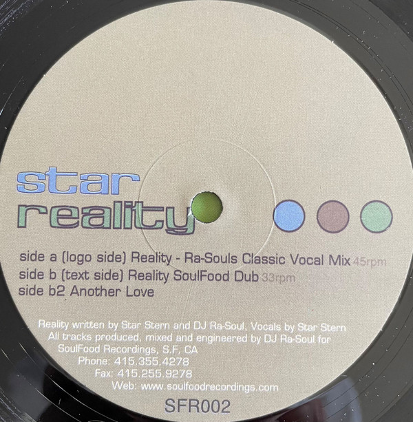 Star Stern - Reality | Soulfood (SFR002) - 3