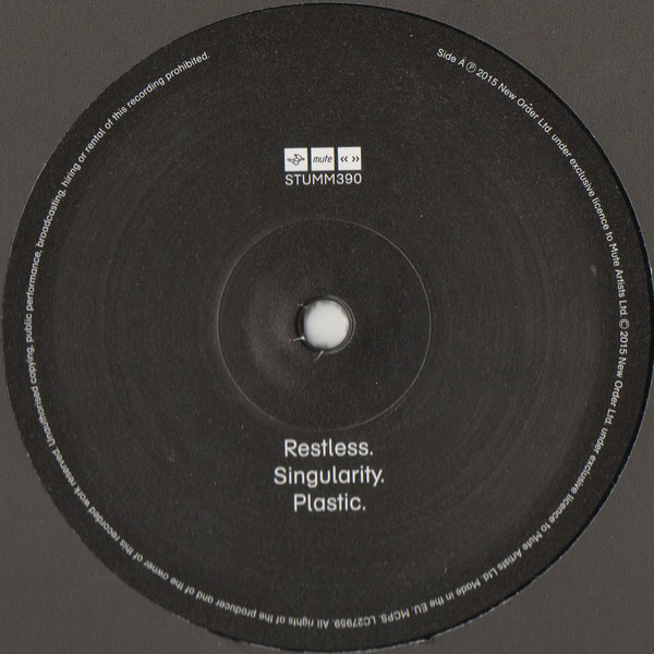 New Order - Music Complete | Mute (STUMM390) - 2