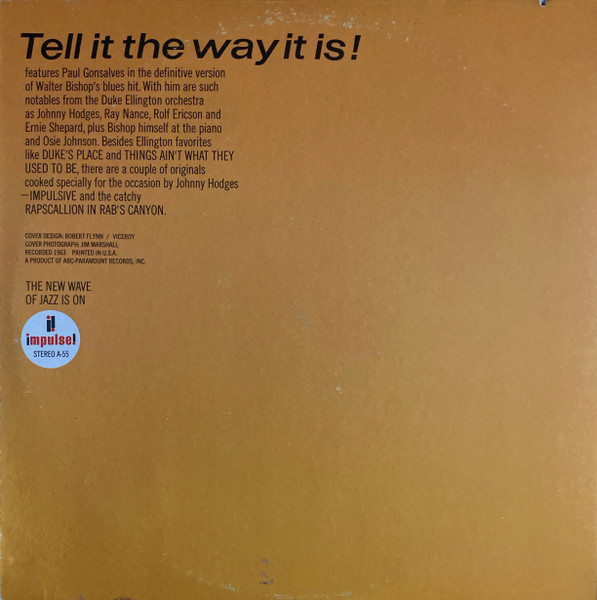Paul Gonsalves - Tell It The Way It Is! | Impulse! (A-55) - 4 Paul Gonsalves - Tell It The Way It Is! | Impulse! (A-55) - 4