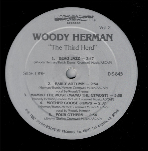 Woody Herman - The Third Herd Vol. 2 | Discovery Records (DS-845) - 4