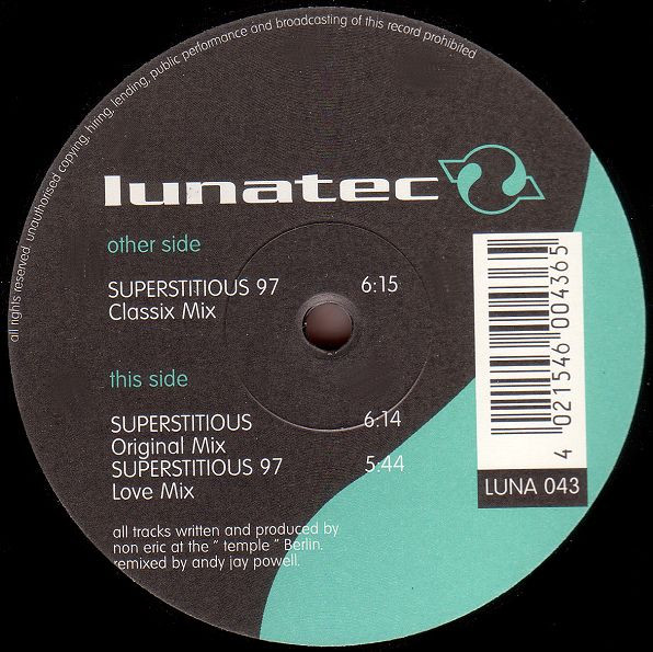 Luxor - Superstitious | Lunatec (LUNA 043)