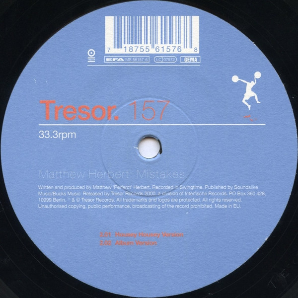 Matthew Herbert - Mistakes | Tresor (Tresor 157) - 4